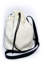 SHADE - Sac bandoulière blanc lumineux doublé